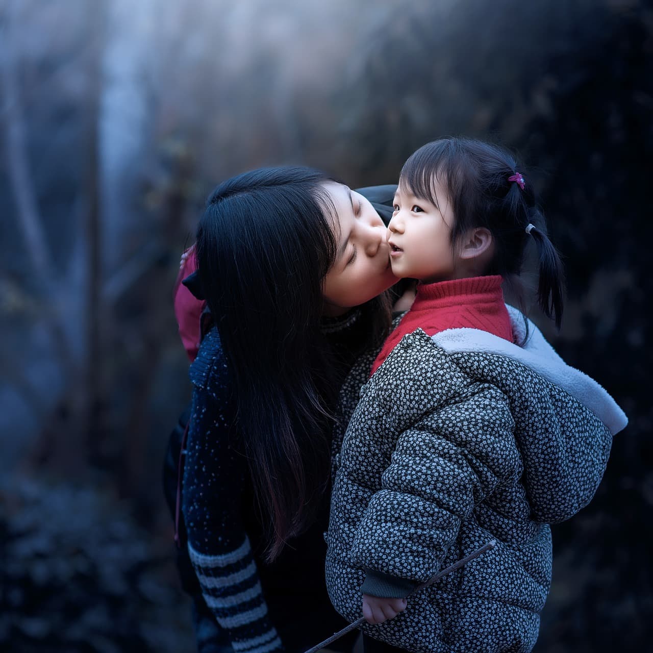 mother and daughter, kiss, affection, family, asian family, asian family, asian family, asian family, asian family, asian family